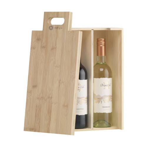 W006 Wijnkist-kaasplank in één - Yana Gifts