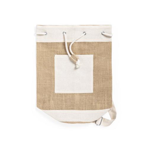 Rugzak jute met koord MK6817 - Yana Gifts