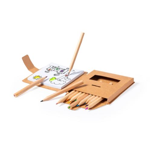 Set kleurpotloden + notitieboekje MK1522 - Yana Gifts
