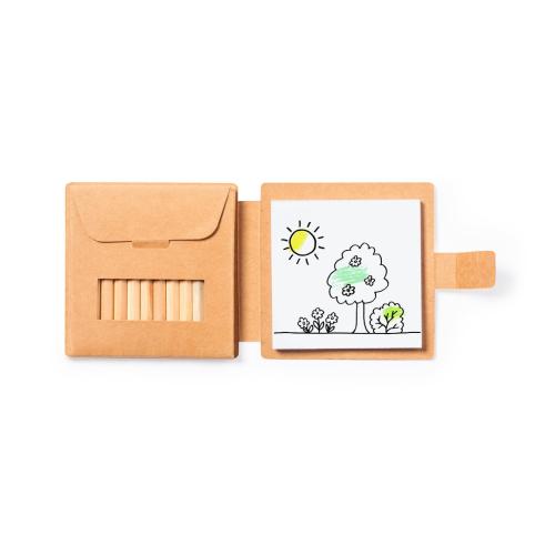 Set kleurpotloden + notitieboekje MK1522 - Yana Gifts