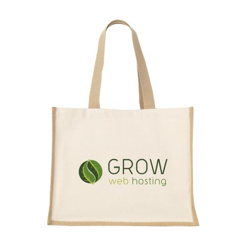 Shopper jute en katoen met lange hengels - Yana Gifts