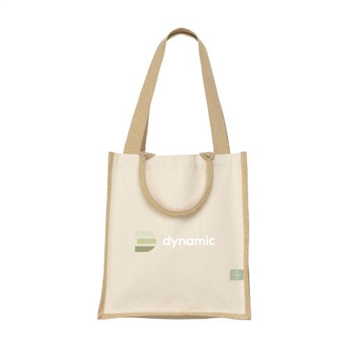 Shopper jute katoen met korte en lange hengels - Yana Gifts