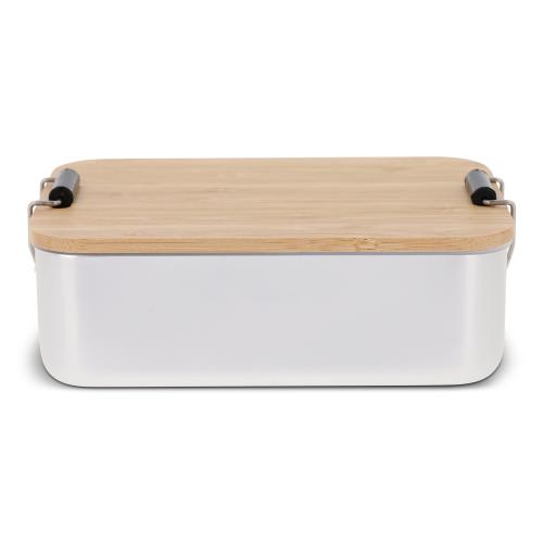 Lunchbox aluminium bamboe deksel - Yana Gifts