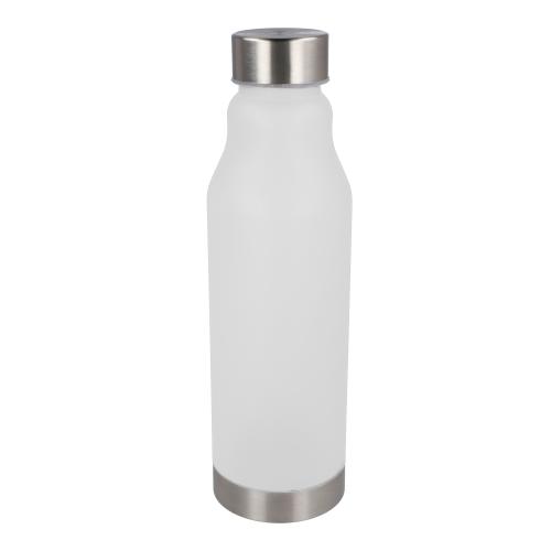 Drinkfles matte kunststof met metalen dop - Yana Gifts