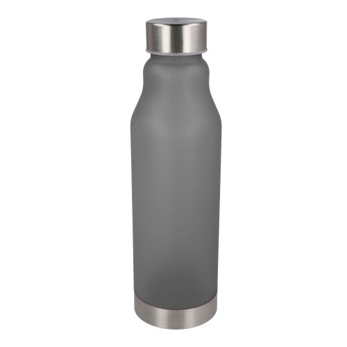 Drinkfles matte kunststof met metalen dop - Yana Gifts