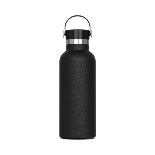 Thermofles zwarte dop met lus 500ml - Yana Gifts