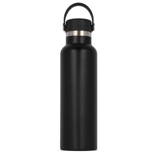 Thermofles zwarte dop met lus 650ml - Yana Gifts
