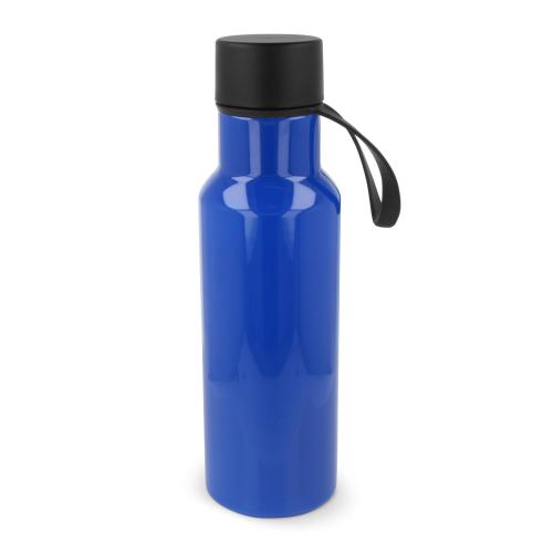 Drinkfles kunststof zwarte dop &amp; rubberen handvat - Yana Gifts
