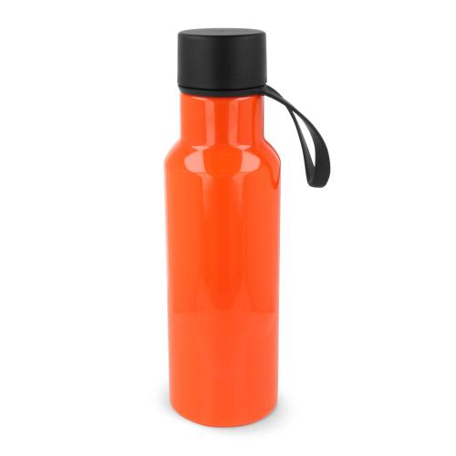Drinkfles kunststof zwarte dop &amp; rubberen handvat - Yana Gifts