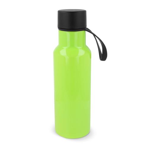 Drinkfles kunststof zwarte dop &amp; rubberen handvat - Yana Gifts