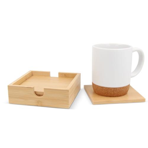 Set onderzetters van bamboe - Yana Gifts