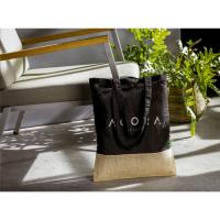 Combi draagtas zwart katoen &amp; jute - Yana Gifts