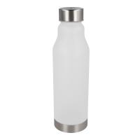 Drinkfles matte kunststof met metalen dop - Yana Gifts