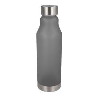 Drinkfles matte kunststof met metalen dop - Yana Gifts