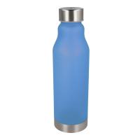 Drinkfles matte kunststof met metalen dop - Yana Gifts