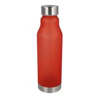 Drinkfles matte kunststof met metalen dop - Yana Gifts