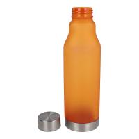 Drinkfles matte kunststof met metalen dop - Yana Gifts
