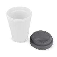 Koffiebeker wit met gekleurd deksel 250ml - Yana Gifts