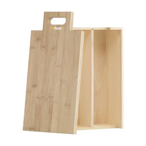 W006 Wijnkist-kaasplank in één - Yana Gifts
