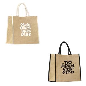 Jute shopper gekleurde randen - Yana Gifts