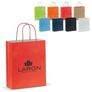 Draagtas papier gedraaide hengels papier - middel formaat - Yana Gifts