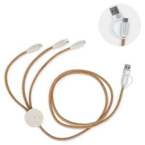 Oplaadkabel kurk 3-in-1 - Yana Gifts