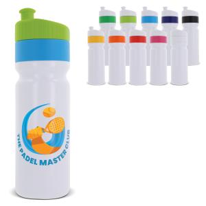 Sportbidon met gekleurde rand 750ml - Yana Gifts