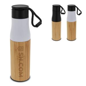Thermofles met touw bamboe 500ml - Yana Gifts