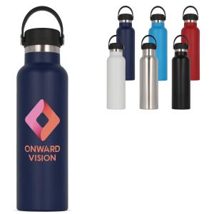 Thermofles zwarte dop met lus 650ml - Yana Gifts