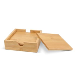 Set onderzetters van bamboe - Yana Gifts